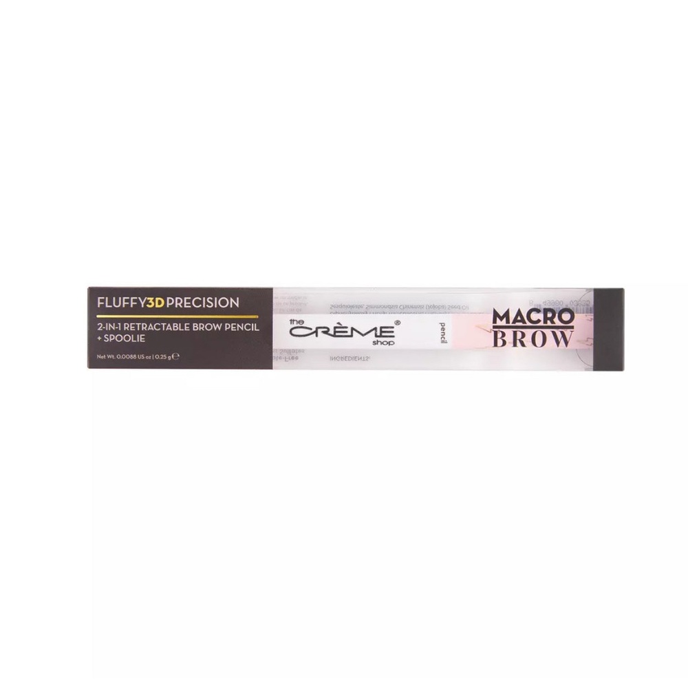 THE CREME SHOP FLUFFY 3D PRECISION MACRO BROW PENCIL-Chocolate 2 pack
